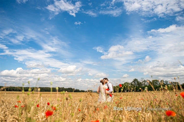 Fotoshoot tussen de klaprozen op platteland Frankrijk