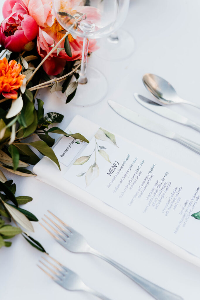 Table decoration wedding in France