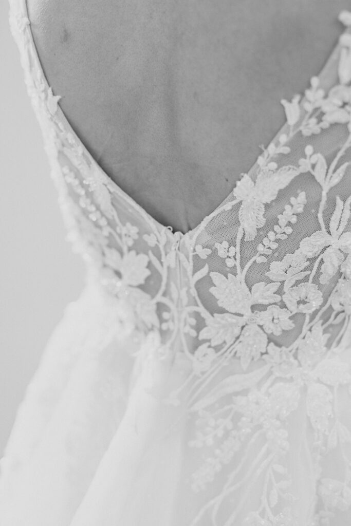 Back of wedding dress