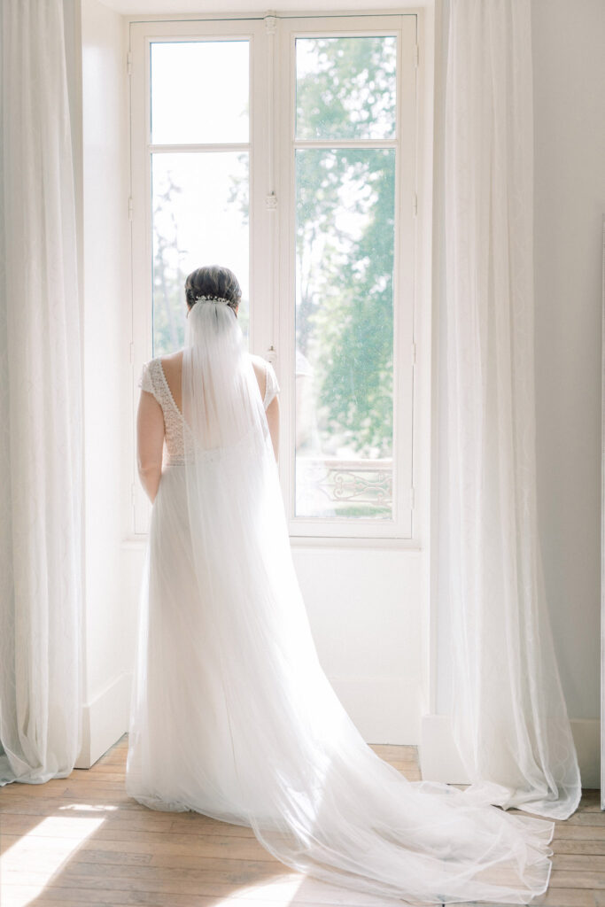 Bruid klaar voor de trouwdag | Trouwen in Frankrijk